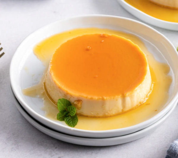 Classic creamy flan