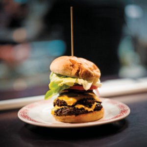Classic double cheeseburger