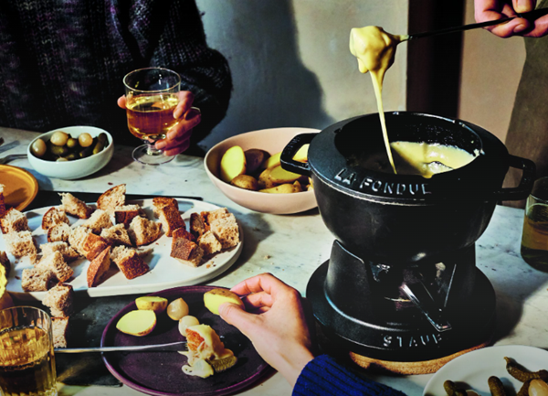 Classic four cheese fondue