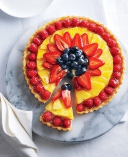 Classic fruit flan