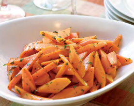Classic glazed carrots
