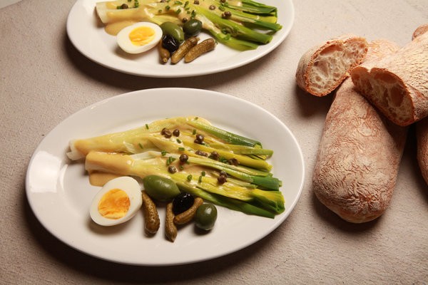 Classic leeks vinaigrette