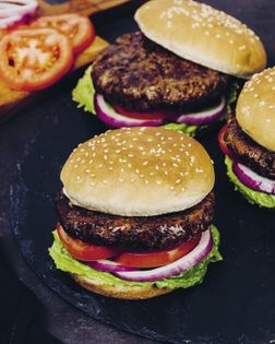 Classic lentil burger