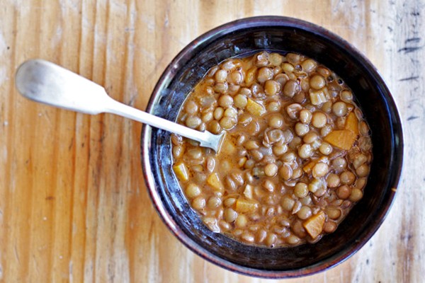 Classic lentil soup (Zuppa di lenticchie)