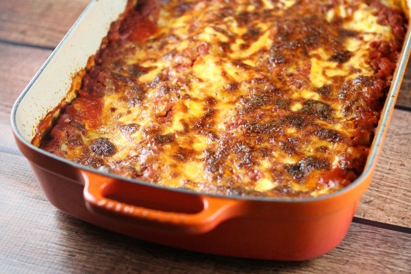 Classic light lasagna