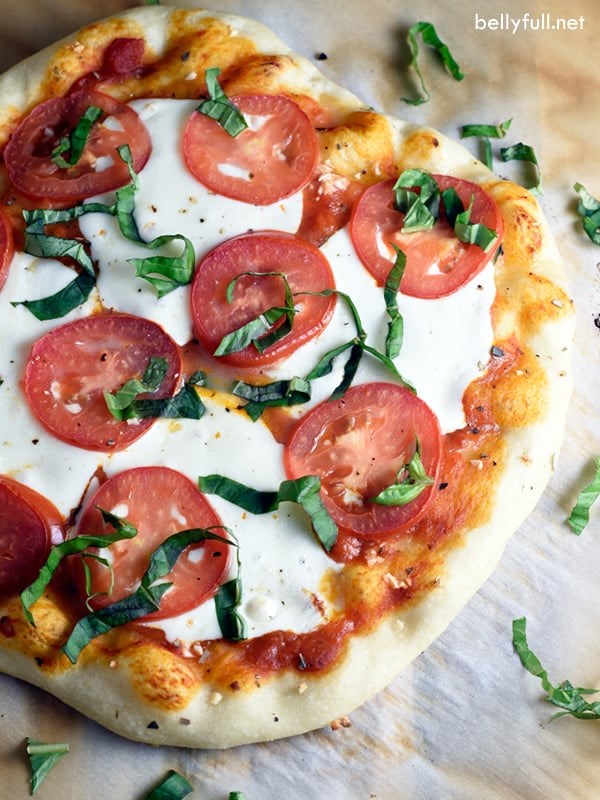 Classic Margherita pizza