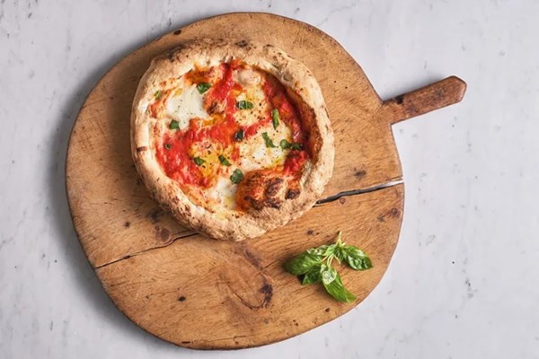 Classic Margherita pizza