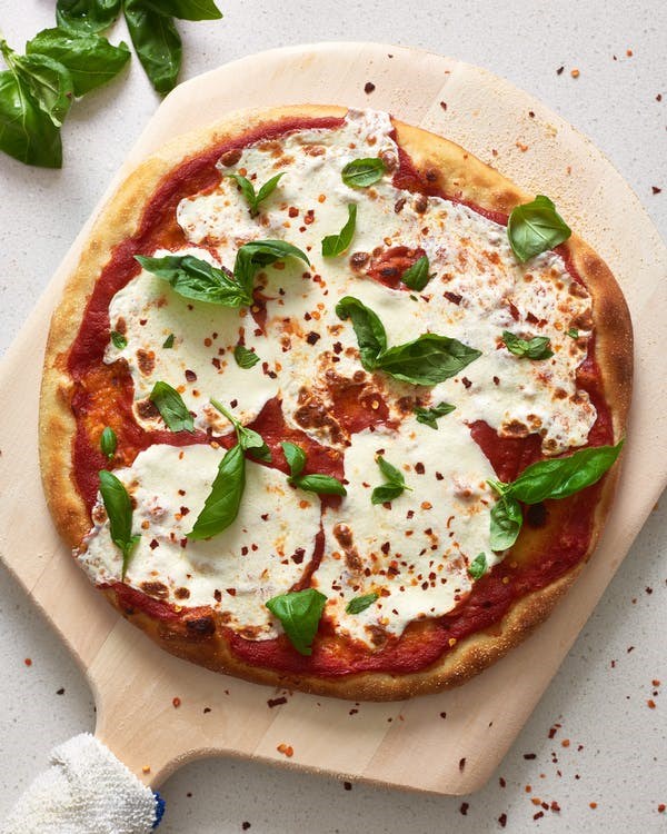 Classic Margherita pizza