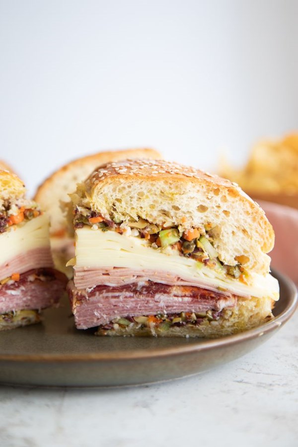 Classic muffuletta