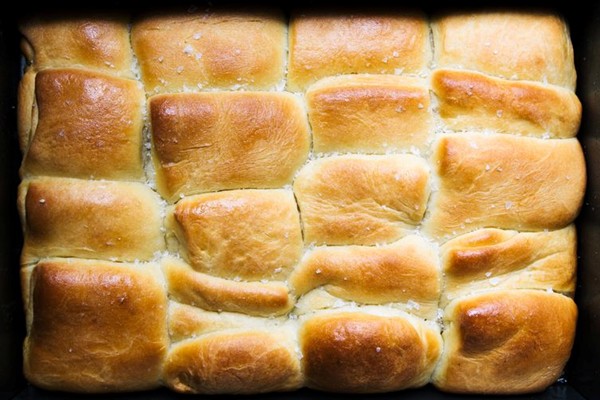 Classic Parker House rolls