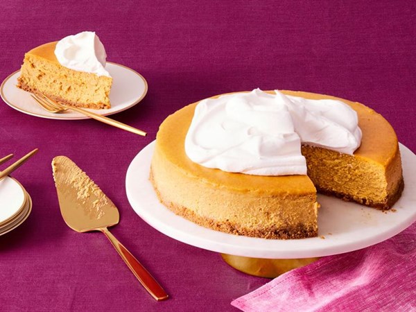 Classic pumpkin cheesecake