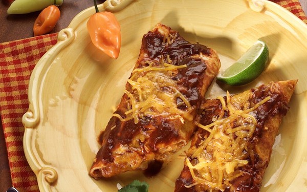 Classic red enchiladas 