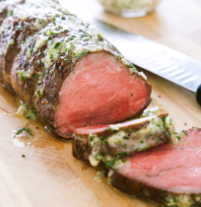 Classic roast beef tenderloin