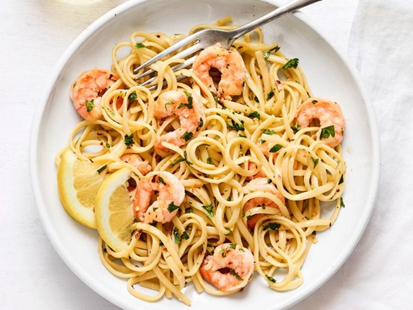 Classic shrimp scampi