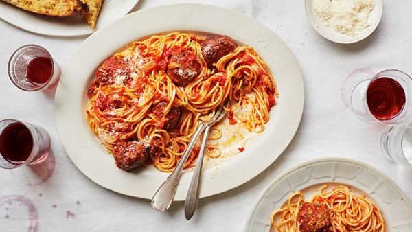Classic spaghetti and meatballs