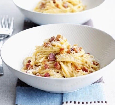Classic spaghetti carbonara 