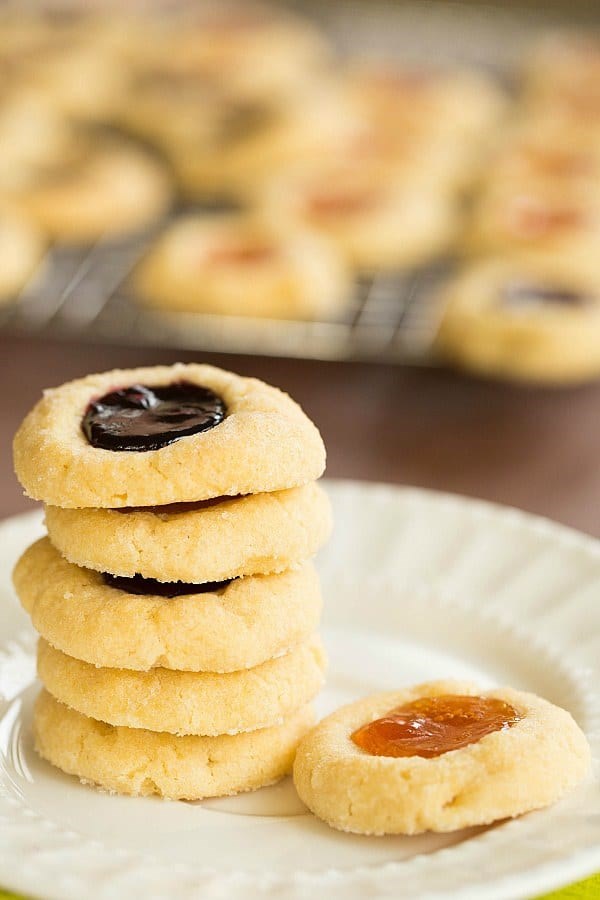 Classic thumbprint cookies