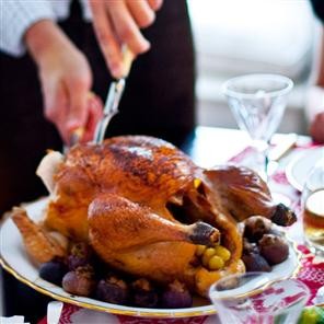 Classic turkey with sausagemeat stuffing and buttered chestnuts