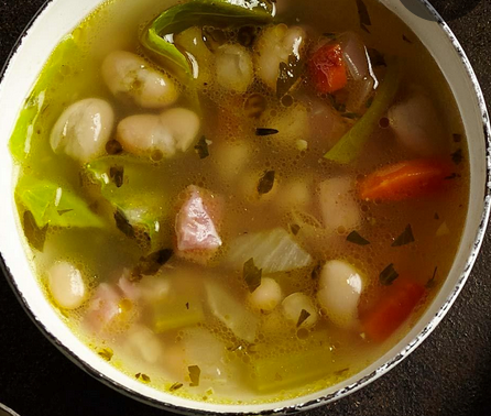 Classic white bean & ham soup