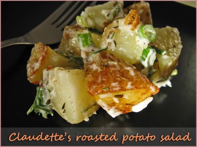 Claudette's roasted potato salad