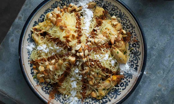 Claudia Roden’s ‘buried in vermicelli’ (Shaariya medfouna)