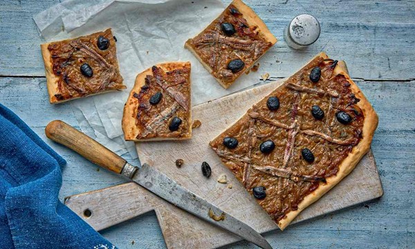 Claudia Roden’s onion tart (Pissaladiere)