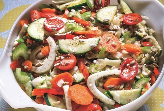 Claudia's crunchy salad [Claudia Gonson, 1970]