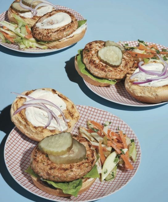 Claudia's salmon burgers