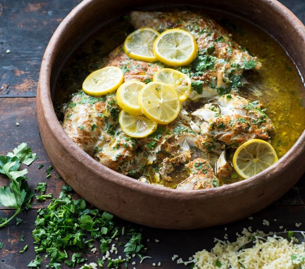 Clay pot snapper with burghul pilaf [The Monday Morning Cooking Club]