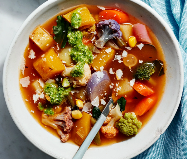Clean-out-the-fridge vegetable soup