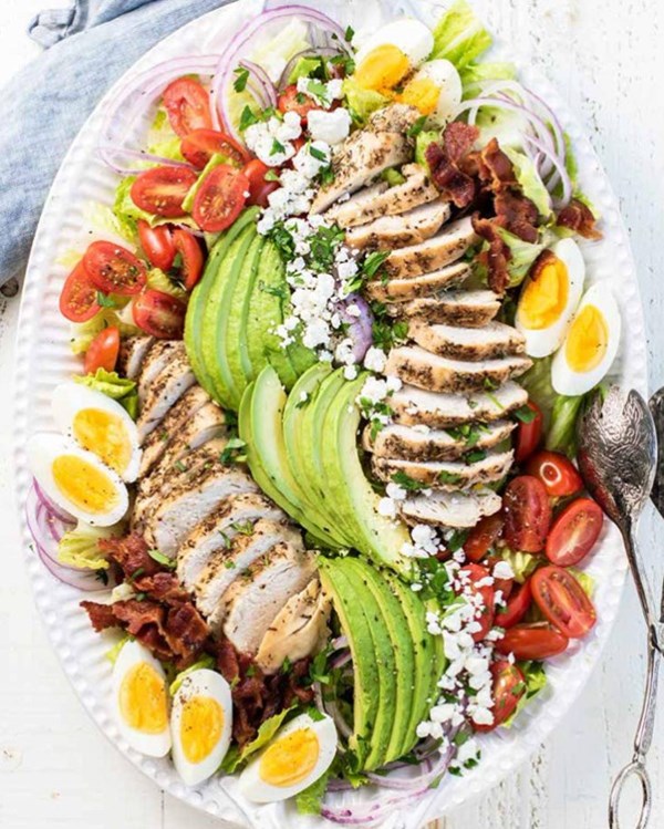 Cleaned-up Cobb salad