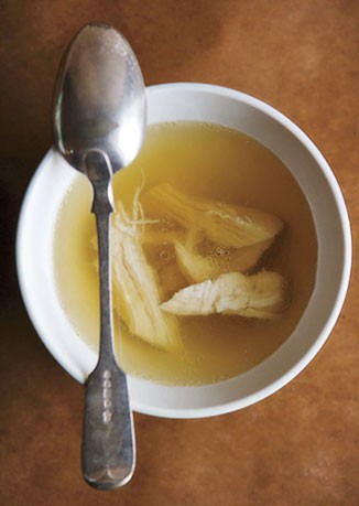 Cleansing ginger-chicken soup