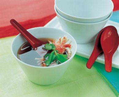 Clear soup with seafood sticks (O-sumashi)
