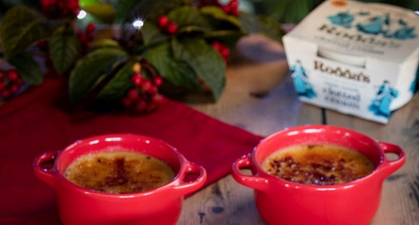 Clementine & clotted cream brûlée