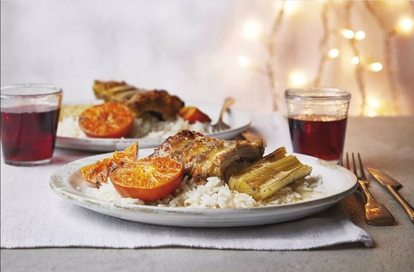 Clementine & soy marinated ribs