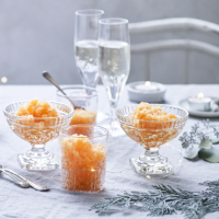 Clementine and Aperol granita