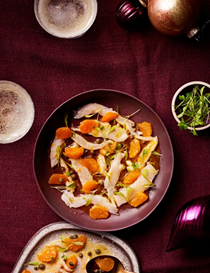 Clementine and bream crudo