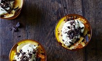 Clementine and dark chocolate trifle