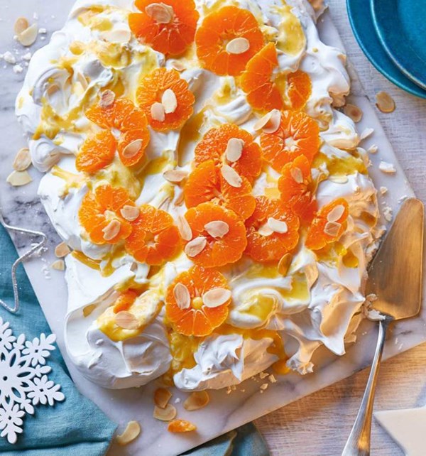 Clementine and Earl Grey sheet Pavlova