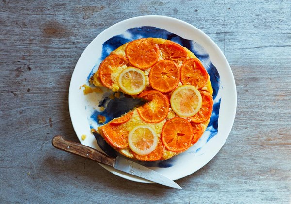 Clementine and lemon syrup cake