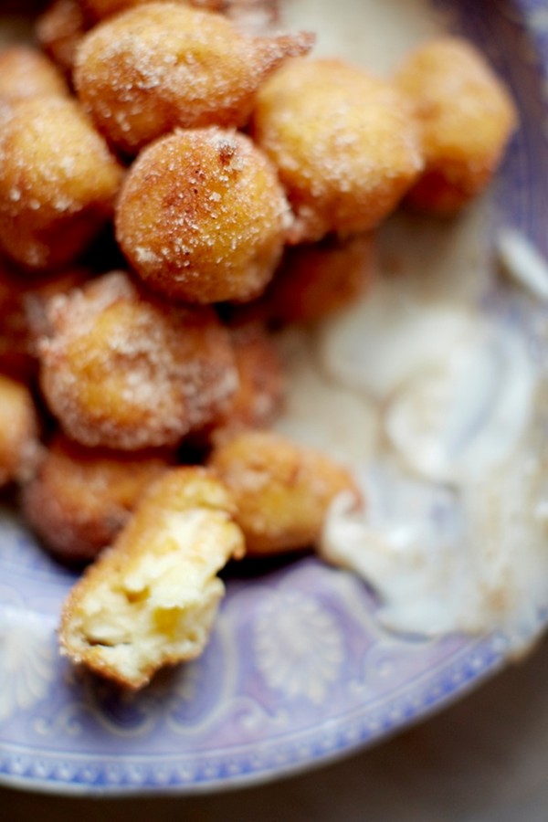 Clementine and ricotta fritters