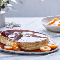 Clementine crème caramel
