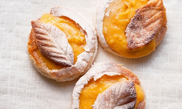 Clementine curd tarts