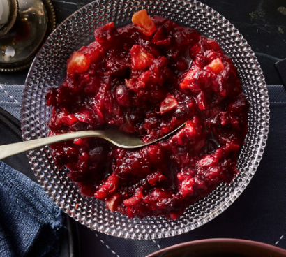 Clementine, date & Port cranberry relish