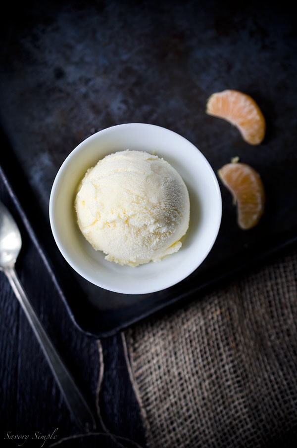 Clementine ice cream