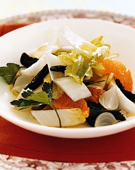 Clementine, olive, and endive salad