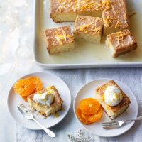 Clementine tres leches cake