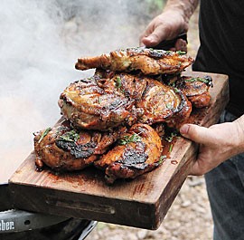 Clinched-and-planked chicken legs