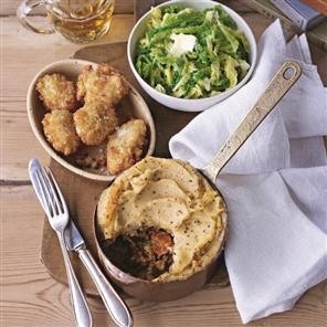 Clive's shepherd's pie with crispy sweetbreads