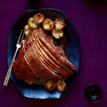 Clove-and-cider-glazed ham